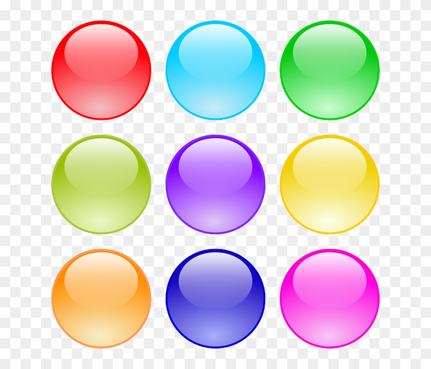 Gumball Clipart Purple Button - Circle Buttons #931824
