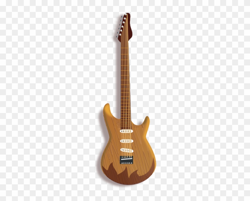 Wood Guitar Svg Clip Arts 210 X 596 Px - Riff Instrument #932090