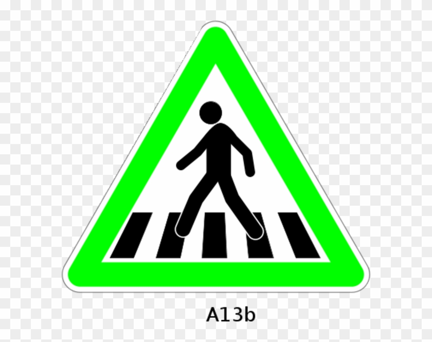Pedestrian Crossing Sign Clip Art - Blue And Red Hoverboard #932163