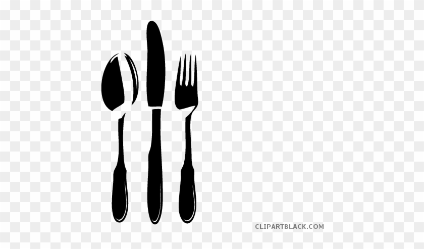 Fork Knife And Spoon Tools Free Black White Clipart - Knife #932254