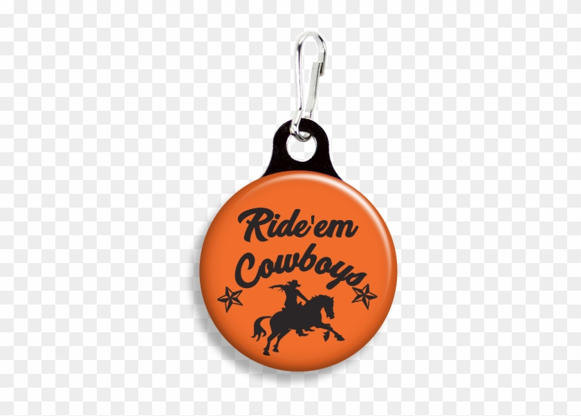 Ride 'em Cowboys - Zoogee Pzp1ds-b - Zipper Pulls 3/4" Metal Back #932284