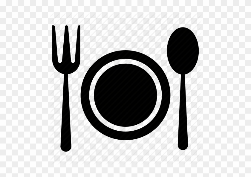 Pin Plate And Fork Clipart - Plate With Spoon And Fork Png #932306