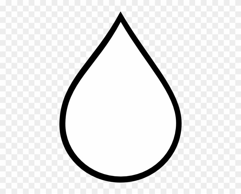 Free Water Drop Outline - White Water Drop Png #932339