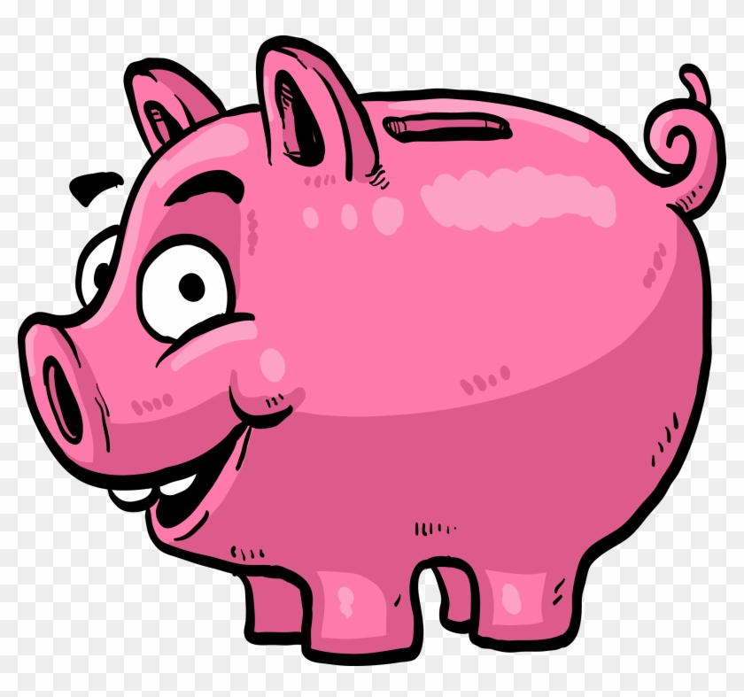 Money Saving Piggy Bank Clip Art - Desenho Porco De Dinheiro #932528