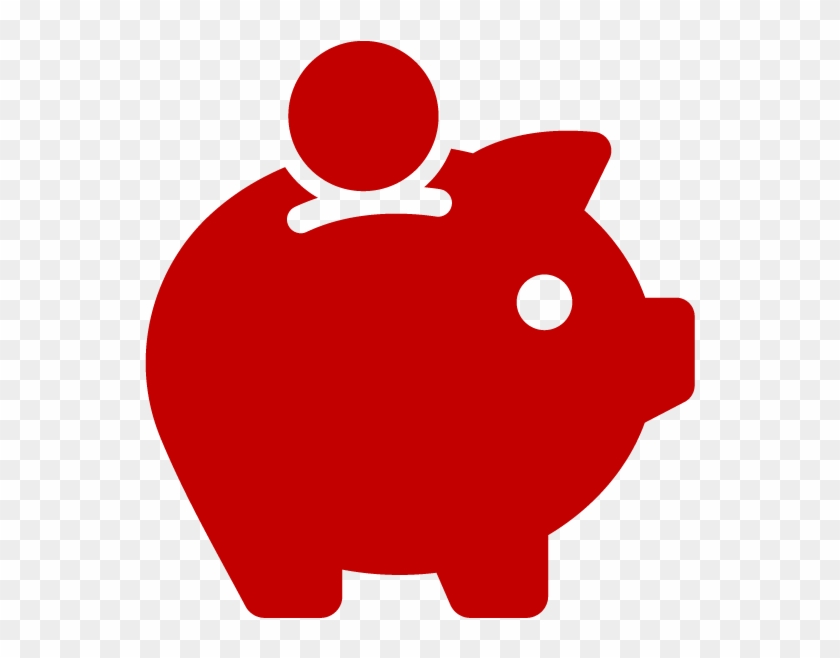 Free Checking / Savings - Red Piggy Bank Png #932537