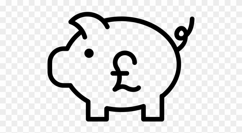 Clipart Bank Png Icon - Piggy Bank Icon Pound #932543