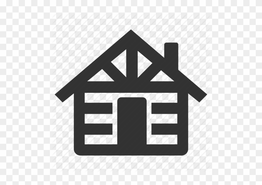 Log-cabin Icons - Wood House Icon Png #932596