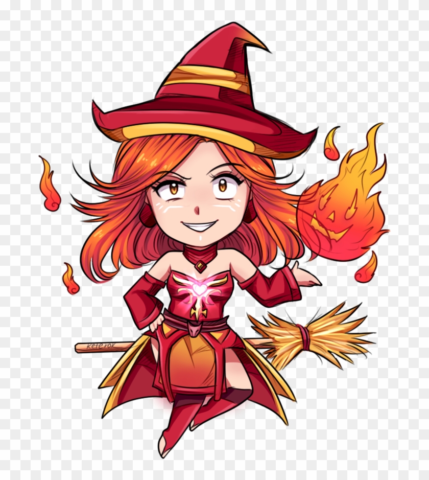 Fire Witch By Keterok - Cartoon #932682