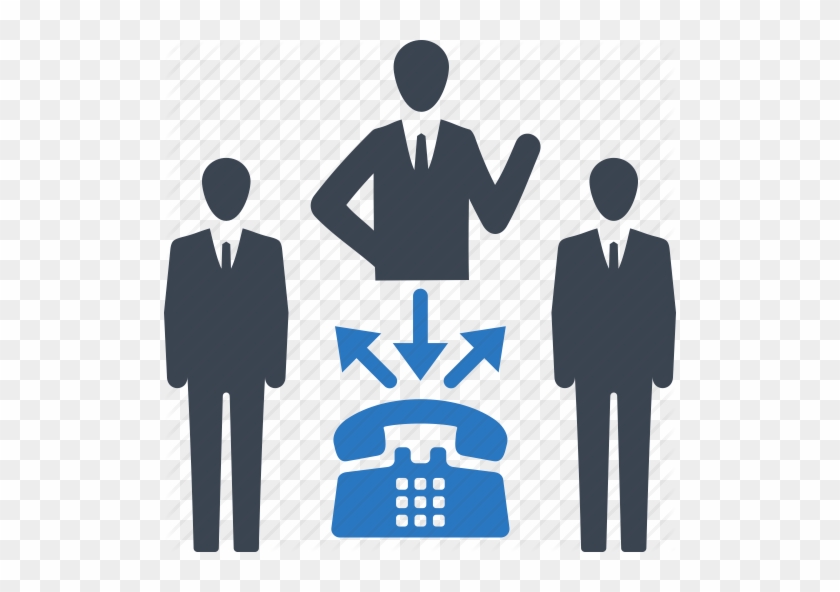 Businessman Communication Conference Call Phone - Business Phone Call Icon #932681