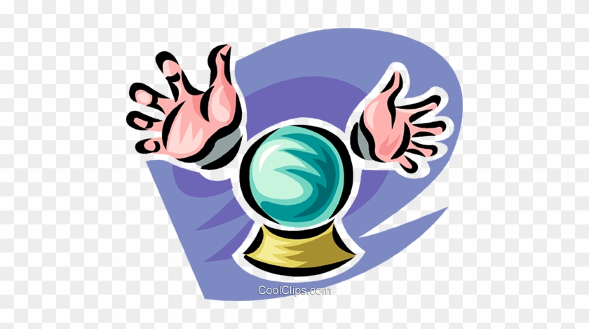 Crystal Ball Royalty Free Vector Clip Art Illustration - Crystal Ball Royalty Free Vector Clip Art Illustration #932764