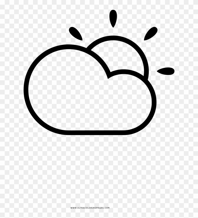 Partly Cloudy Coloring Page - Snow #932776