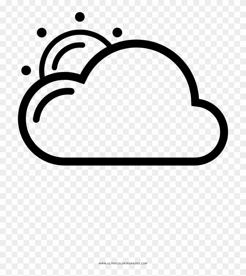 Partly Cloudy Coloring Page - Cloud #932810