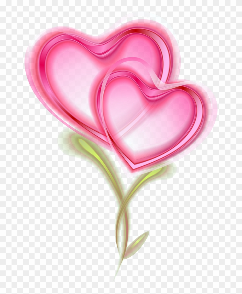 Two Pink Hearts - Pink Wallpaper Love #932867