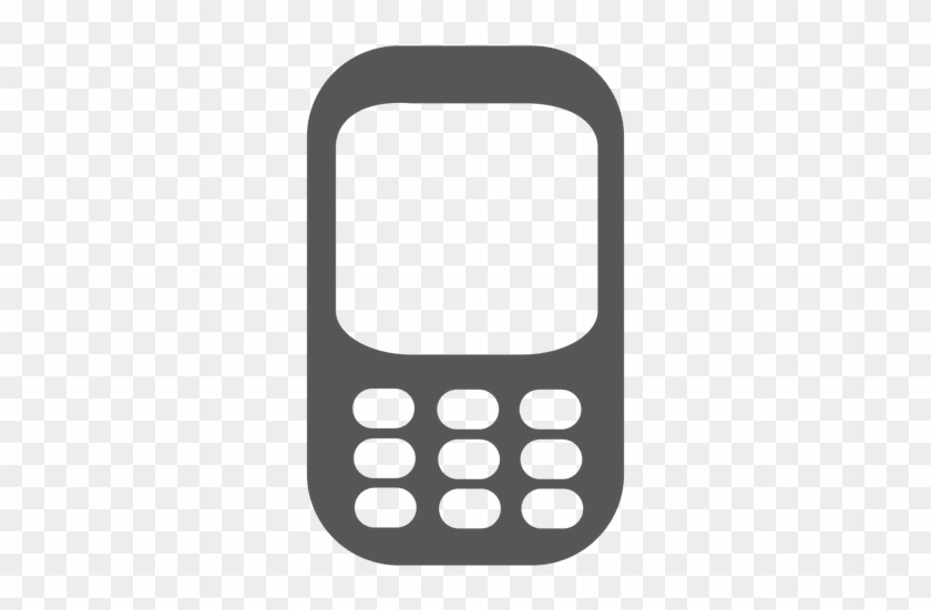 Cellphone Icon Silhouette Transparent Png - Icono De Telefono Celular Png #932948