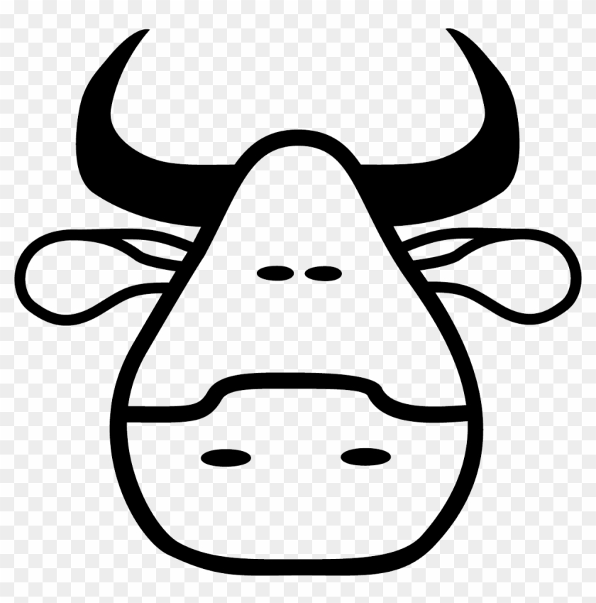 Png Version 26 Kb - Cow Head Cartoon Vector #932962