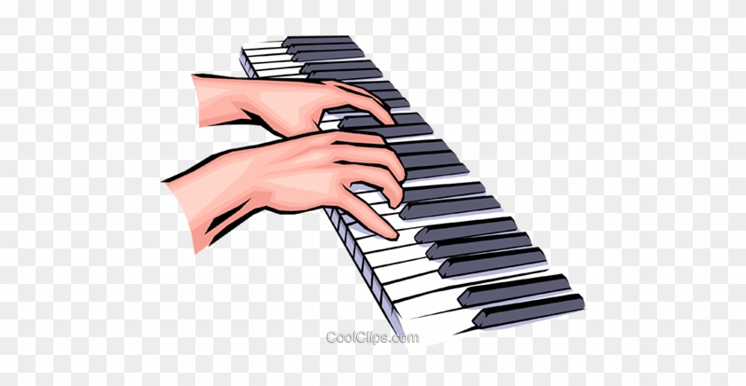 Music Keyboard Clipart - Hands Playing Piano Clipart #933069