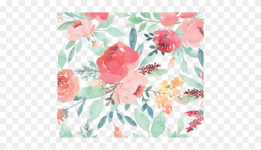 Large Watercolor Flowers Fabric By Taylor Bates Creative - Watercolor Floral #933141
