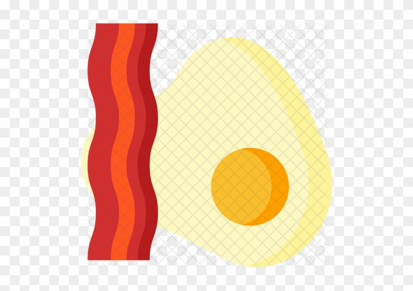 Bacon, Cooking, Cook, Egg, Food Icon - Blood Orange #933172