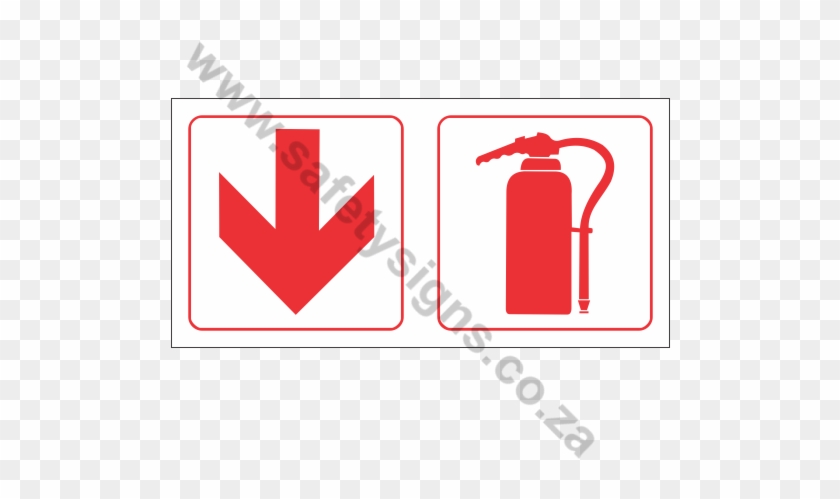 Fire Extinguisher Ahead Safety Sign - Fire Hose #933191
