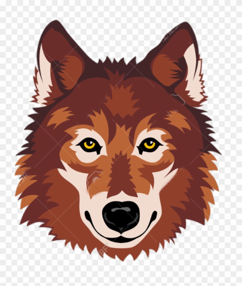 Gray Wolf Clip Art - Clipart Wolf Face #933207