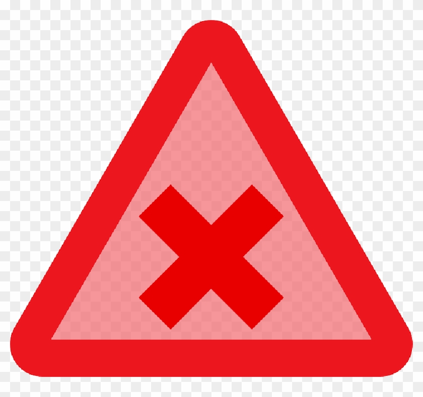 Sign, Cross, Signs, Triangle, Traffic, Transportation - Alert Vector #933240