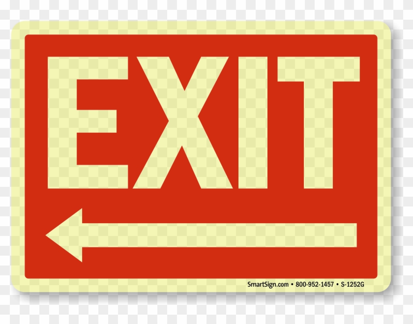 Zoom, Price, Buy - Left Arrow Exit Sign #933243