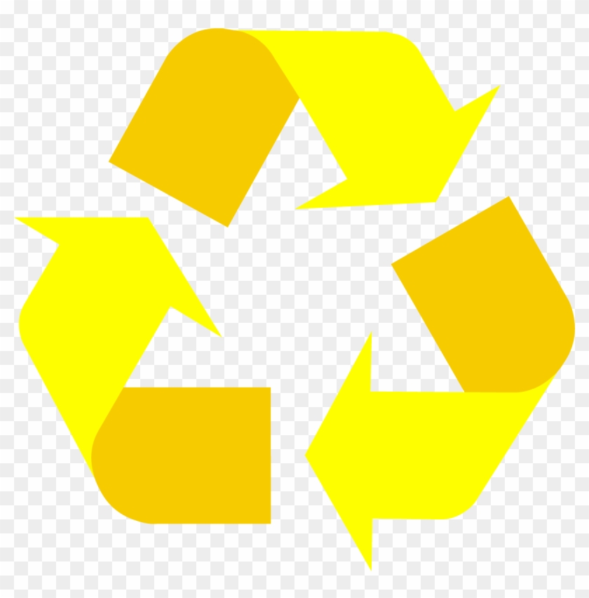 Yellow Universal Recycling Symbol / Logo / Sign - Recycling Symbol #933306