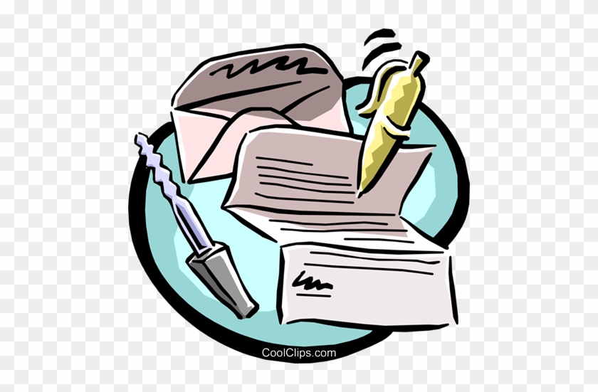 Letter Writing Equipment Royalty Free Vector Clip Art - Tipos De Texto #933307