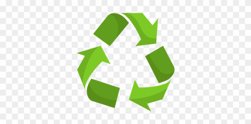 Three Green Arrows Making A Triangle To Represent Recycling - Cuidado Del Medio Ambiente #933384