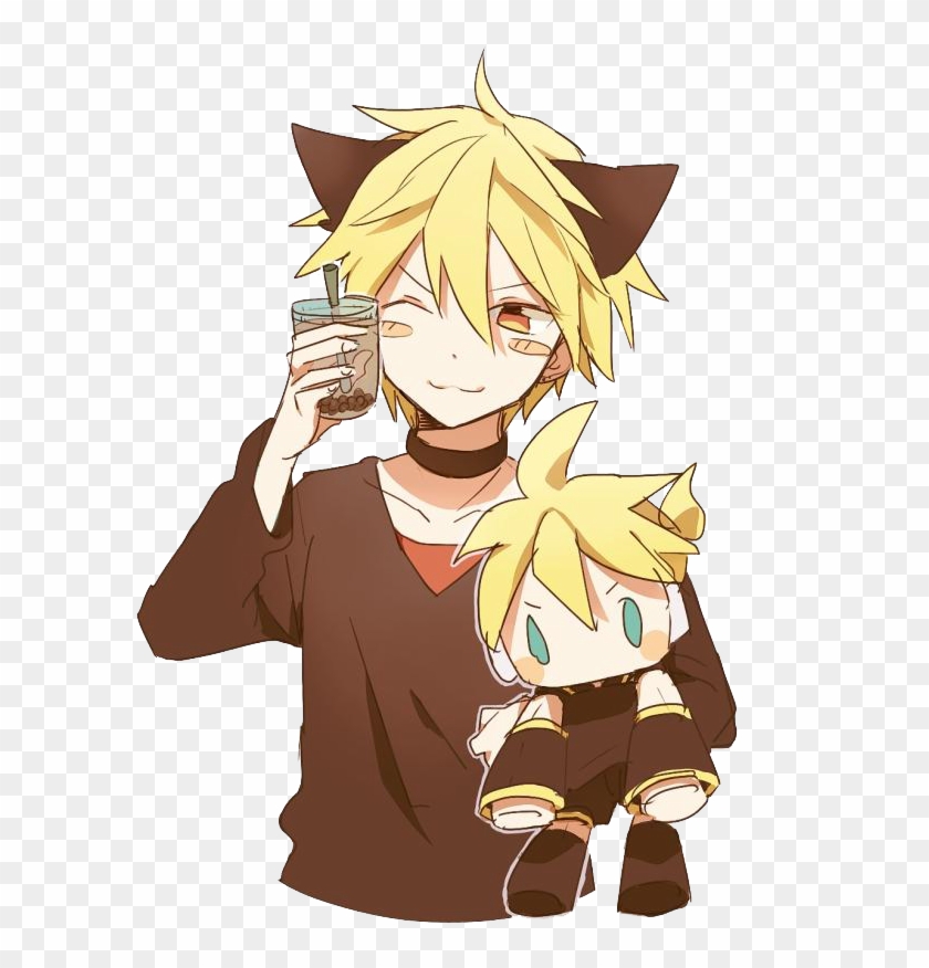 Kagamine Rin/len Vocaloid Chibi Anime Drawing - 96 Neko Kawaii #933646