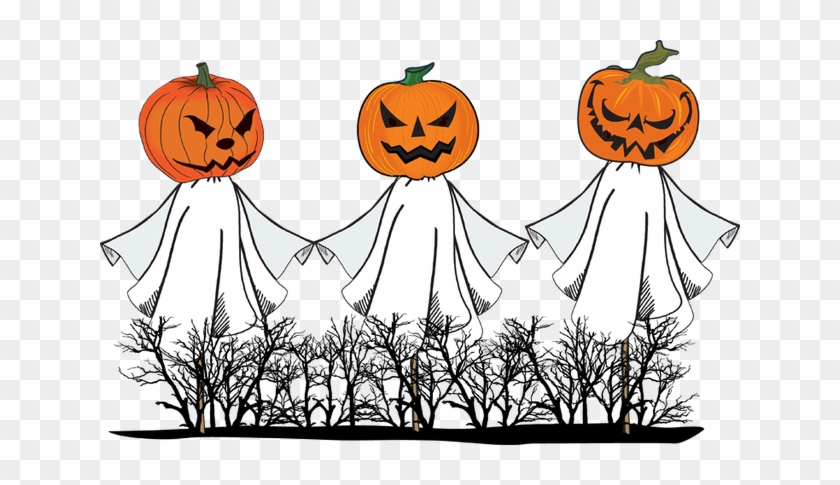 Halloween Ghost And Pumpkin Clipart - Pumpkin Ghost Clipart #933672