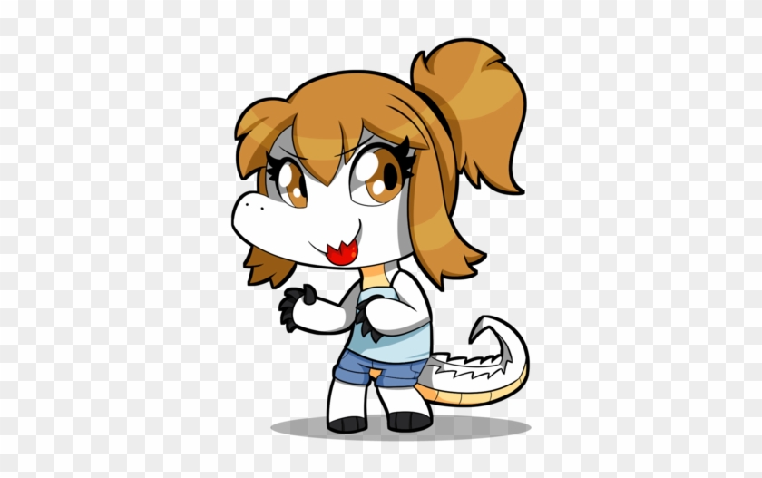 Chibi Croc Star By Silvishinystar - Cartoon #933680