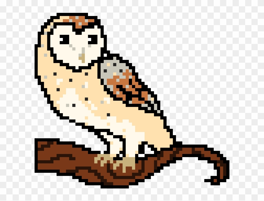 Barn Owl - Barn Owl Pixel Art #933735