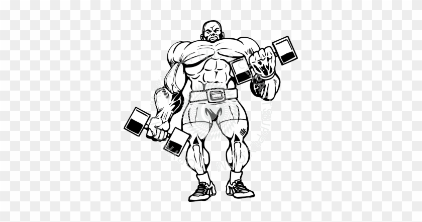 Weightlifter With Dumbbells - Weight Lifting Clip Art #933743