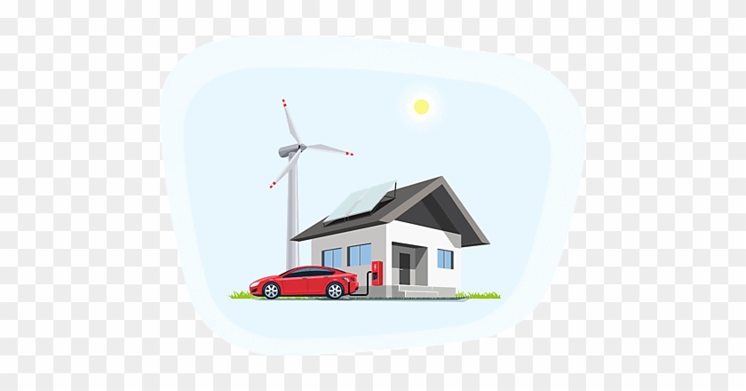 Image Of Electric Vehicle Charging At House With Solar - Solar Panel #933762