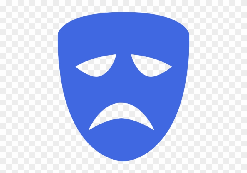 Tragedy Mask Blue #933781