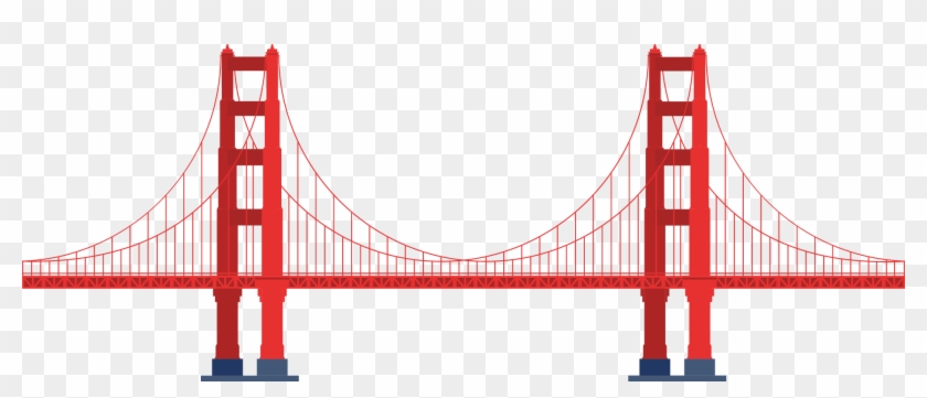 Golden Gate Bridge Landmark - Golden Gate Bridge Illustration #933817