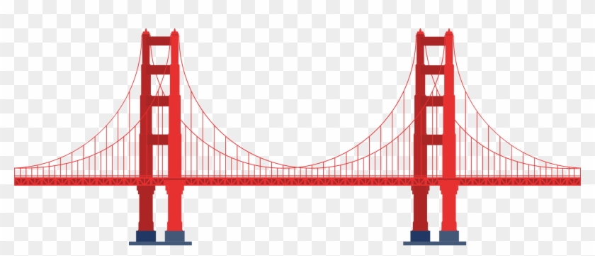 Golden Gate Bridge Landmark - Golden Gate Bridge Illustration #933817