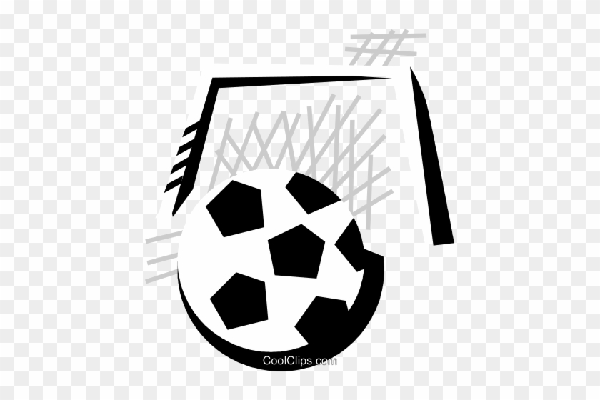 Soccer Ball With Soccer Net Royalty Free Vector Clip - Soccer Ball With Soccer Net Royalty Free Vector Clip #933827
