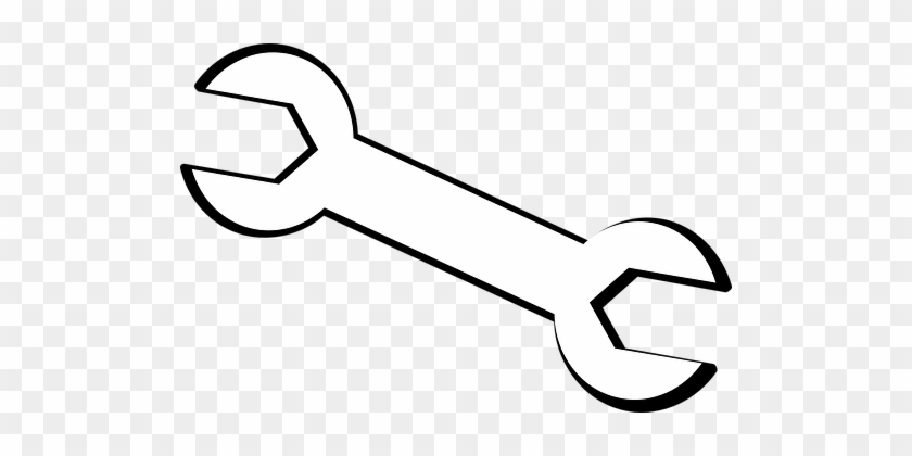 Tool Wrench Spanner Outlines Wrench Spanne - Wrench Coloring Page #933842
