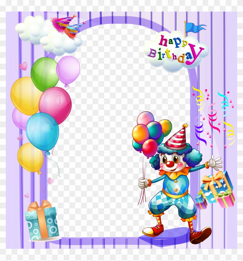 Happy Birthday Large Transparent Frame - Clip Art App Download #933848