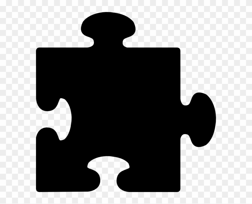 Black Puzzle Piece Clip Art At Clker Com Vector Clip - Jigsaw Pieces Clip Art #933928