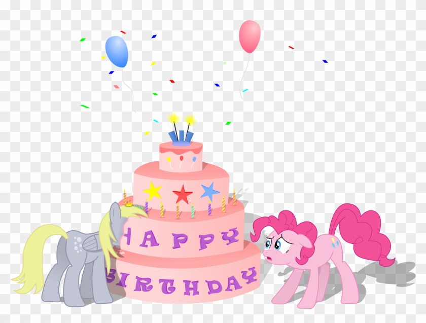 My Little Pony Clipart Birthday Cake - My Little Pony Happy Birthday Png #933945