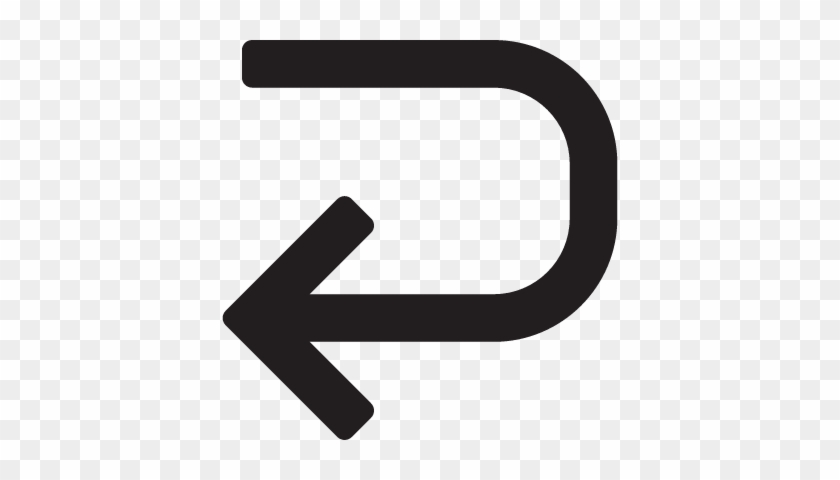 Left Curve Arrow Vector - U Turn Arrow #934170