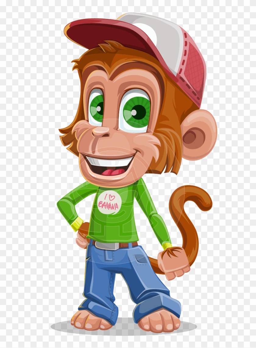 Bo Nobo The Cute Monkey - Cartoon #934208