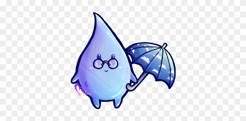 Drip The Umbrella Holding Raindrop By Mofufuu - Drip The Umbrella Holding Raindrop By Mofufuu #934243