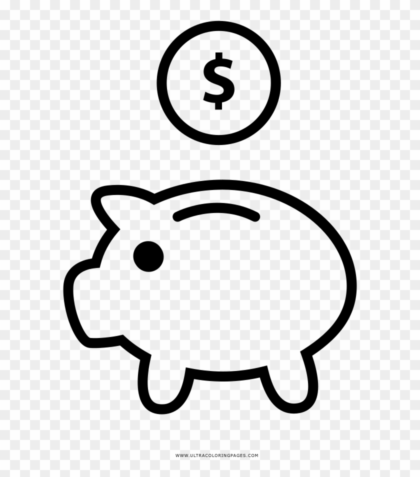 Piggy Bank Coloring Page - Coloring Book #934249