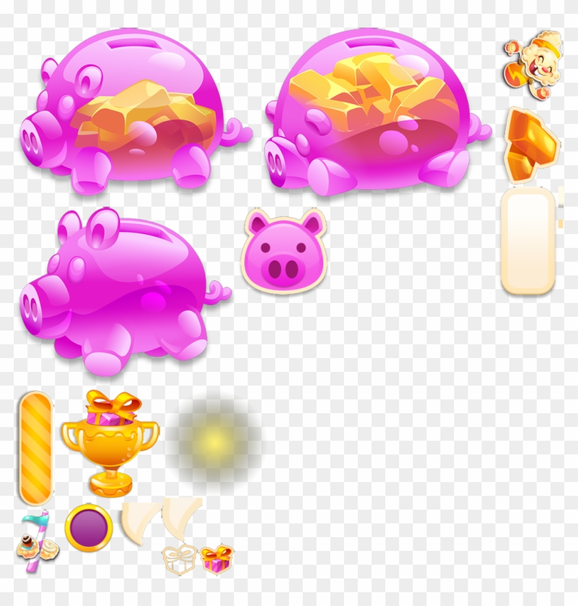 Piggy Bank Sprite 1 46 9 - Piggy Bank Candy Crush Jelly #934282