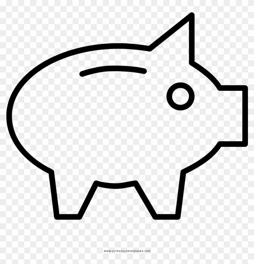 Piggy Bank Coloring Page - Drawing #934304