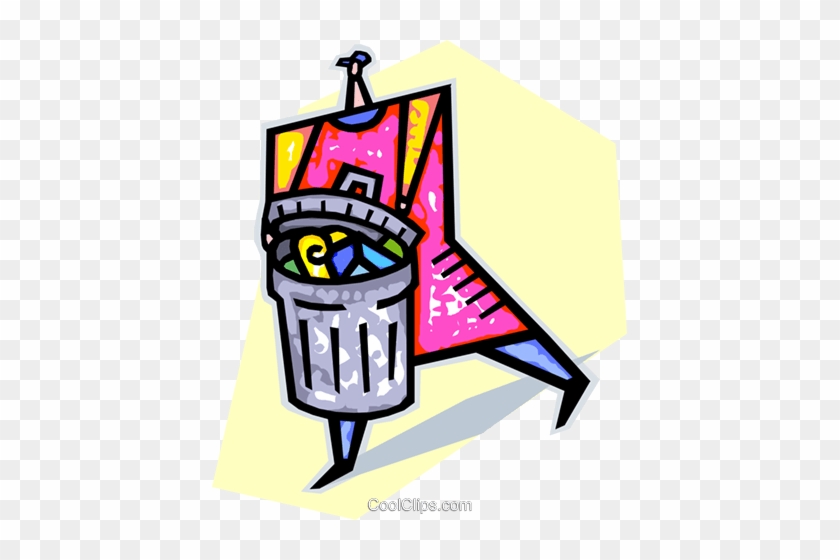 Person Talking Out The Trash Royalty Free Vector Clip - Person Talking Out The Trash Royalty Free Vector Clip #934319